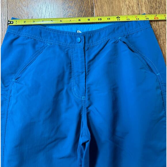 L.L.Bean Nylon Supplex Hiking Trail Capri Aqua Blue Sz 8 Outdoor Camping - Picture 5 of 6